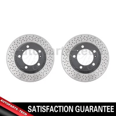 2x Frenos Raybestos Rotor de freno de disco trasero para Porsche 718 Boxster 2017 2018 2019 Foto 1 de 4