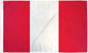 "PERU PLAIN" Flagge 3x5 ft Polyester Banner Schild Lateinamerika UN Peruanisch - Bild 1 von 5