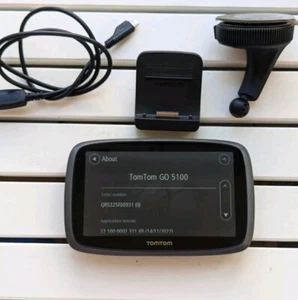 TOMTOM GO 5100 SAT NAV GPS Satellite Navigation - Picture 1 of 14