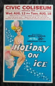 Original Vintage Poster 1965 HOLIDAY ON ICE USA SKATING REVUE 14 x 22" - Bild 1 von 8