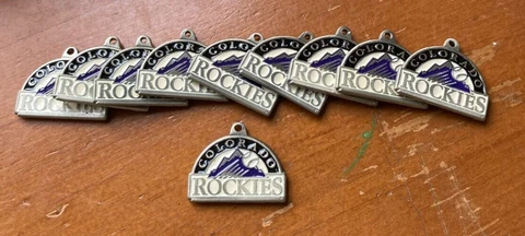 Vintage Colorado Rockies Authentic MLB Pewter Key Chain 1992 Pendant Only Cover