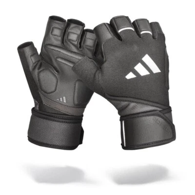 Adidas Wrist Wrap Weight Lifting Gloves lifting Gym Fitness Training Gloves - image 1 of 4