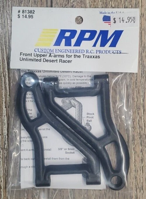 RPM 81382 - Front Upper A-Arms, Black, Unlimited Desert Racer - Image 1 of 1