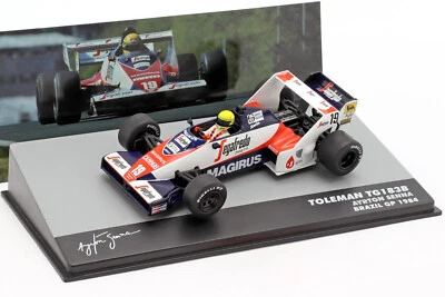 Formule 1 Toleman TG183B Ayrton Senna #19 Brazil GP 1984 1/43 Voiture F1 717 - Photo 1/4
