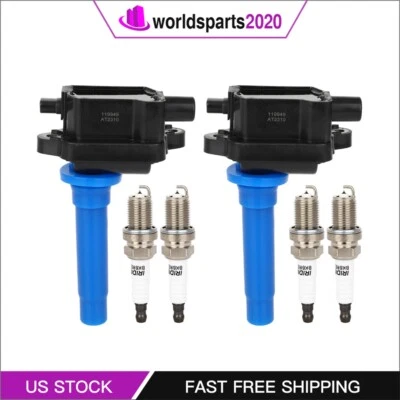 2 bobinas de encendido bujías UF283 para Kia Sportage 1995-2002 2,0 L L L4 Foto 1 de 4