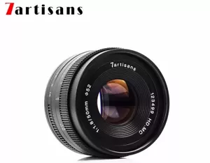 7artisans 50MM F1.8 OBIETTIVO FISSO MANUALE FUJIFILM attacco X nero x-pro2 x-T20 x-H1 - Foto 1 di 4