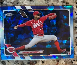 🔥2021 Topps Chrome Update Sapphire US285 Vladimir Gutierrez Cincinnati Reds RC - Picture 1 of 1