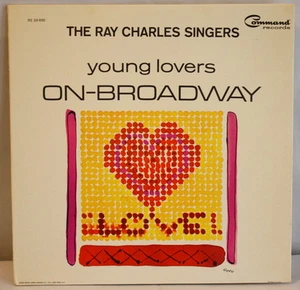 The Ray Charles Singers - Young Lovers On-Broadway 1965 Vintage LP - Imagen 1 de 6