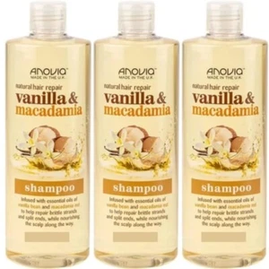 Anovia Hair Repair Shampoo Vanilla & Macadamia 415ml x 3