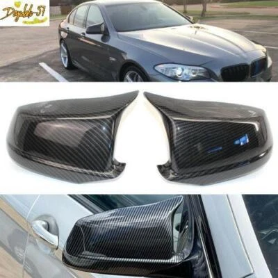 Tapas de cubierta de espejo retrovisor de fibra de carbono para BMW Serie 5 F10 535i 550i 2011-2013 nuevas Foto 1 de 4
