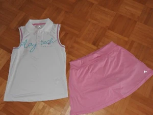 PLAYTECH NAME IT Sport Tennis Kombi Shorts-Rock + Shirt Gr. 164 Neu rosa weiß - Bild 1 von 3