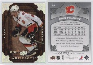2008-09 Upper Deck Artifacts Silver Spectrum /10 Dion Phaneuf #85
