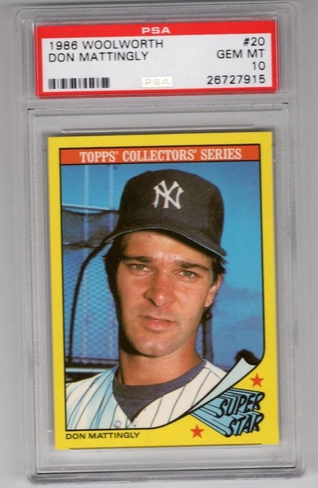 1986 Woolworth #20 - DON MATTINGLY - PSA 10 Gem Mint - Image 1 of 1