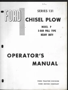 Ala de arado cincel Ford serie 131 modelo P 3 barras tipo tracción manual del operador - Imagen 1 de 2