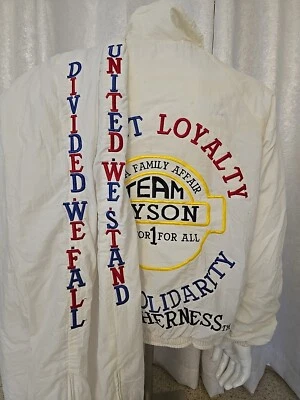 Retro 80s Mike Tyson Boxing VINTAGE Track Jogging DEADSTOCK Zip Jacket Pant XL - Image 1 of 4