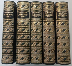 JEAN DE BONNOT TALLEYRAND MEMOIRES 5 volumes complets 1967 TBE - Imagen 1 de 3