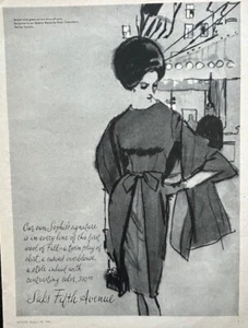 60er Jahre Saks Fifth Avenue Modewerbung 1963 - Bild 1 von 1
