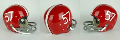 NEBRASKA CORNHUSKERS 1957-1961 Vintage Riddell RK Suspension Football Helmet - Image 1 of 4