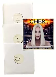 CHER A SONG FOR THE LONELY 3 X VINYL UK 12" MAXI PROMO - FREE CUSTOM PIC SLEEVE - Picture 1 of 4