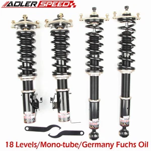 for 1995-98 Nissan S14 240sx Coilovers 18 Level Adjustable Height by ADLERSPEED - Picture 1 of 6