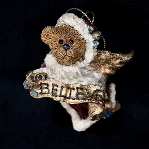 Boyds Bears Believe Engel Edmond Bär Weihnachtsschmuck Baum Glocke Flügel fliegen - Bild 1 von 21