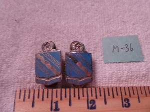 Post WW 2 Pair of DI's, Motto  " Par Oneri"  M-36 - Picture 1 of 3