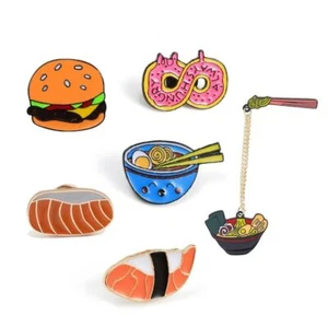 Japanese Foods Shape Lapel Brooches Women Fashion Garments Accessory Pins Brooch - Picture 1 of 17