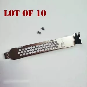 Lot of 10 Full Height Standard Bracket-- DELL PERC H330 H740P H730P LSI 9361-4i - Picture 1 of 2