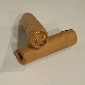 USA 2 x BU Rolls of Lincoln Cents in Loomis Armored Roll Wrap - Picture 1 of 7