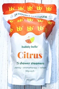 15 Pc Bubbly Belle Shower Steamers Citrus Shower Steamers Bombs Aromatherapy - Picture 1 of 7
