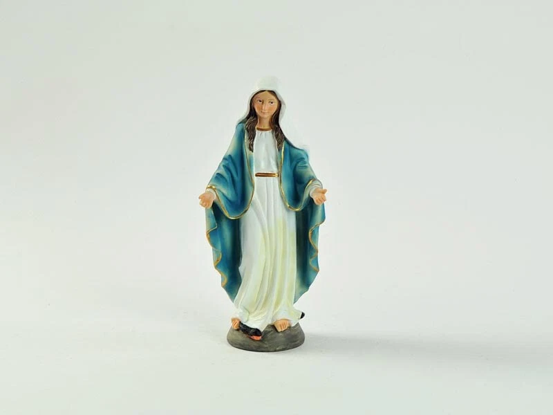 Statua MADONNA MIRACOLOSA IMMACOLATA  CONCEZIONE 20 CM in resina dipinta a mano - Immagine 1 di 1