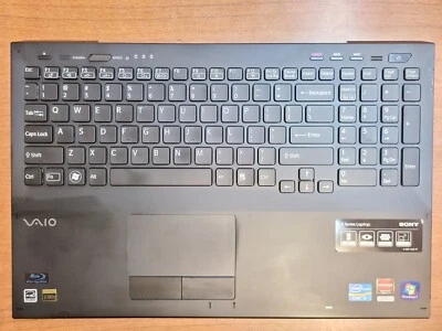 SONY VAIO VPCSE S 15.6" PALMREST KEYBOARD TOUCHPAD 024-0003-9721-A 012-0USA-9721 - Image 1 of 3