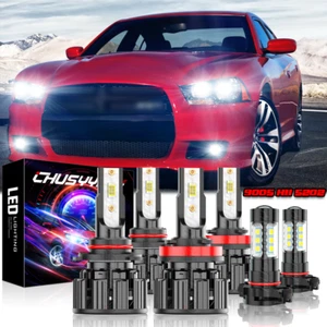 For Dodge Charger 2011 2012 2013 2014 - 6X LED Headlight Hi/Lo+ Fog Light Bulbs - Bild 1 von 13