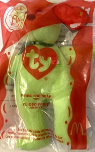 McDonalds Happy Meal 2004 25 años de felicidad TY Teenie Beanie Fries The Bear - Imagen 1 de 2