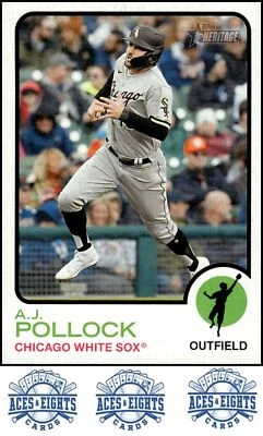 2022 Topps Heritage A.J. Pollock Chicago White Sox #611 - Image 1 of 2