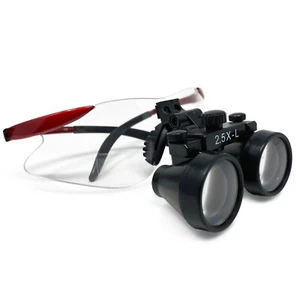 Zahnlupen 2,5X-L OP-Brille Fernglas optische Vergrößerung Lupen rot - Bild 1 von 6