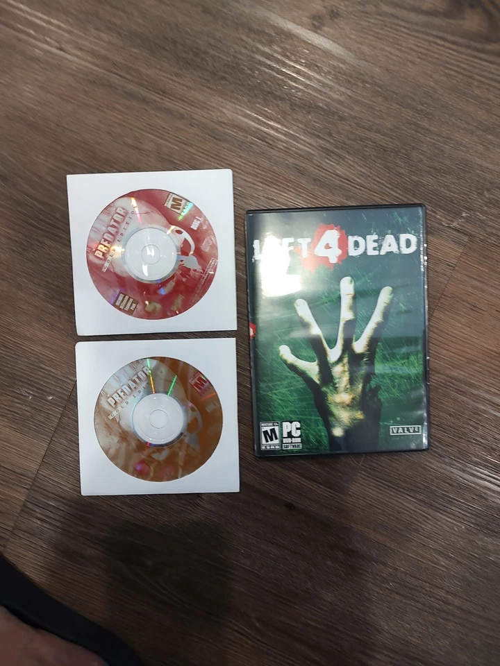 ALIENS VS PREDATOR GOLD EDITION & LEFT 4 DEAD LOT OF 3 PC WINDOWS COMPUTER GAMES - Image 1 of 1