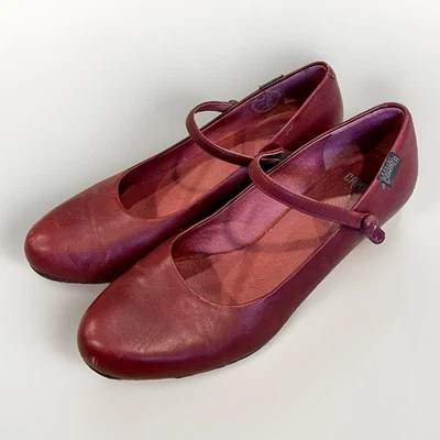 Туфли-лодочки Camper Mary Jane Bajo Helena красные бордовые на блочном каблуке кожаные женские 7,5 | 38 - Изображение 1 из 4