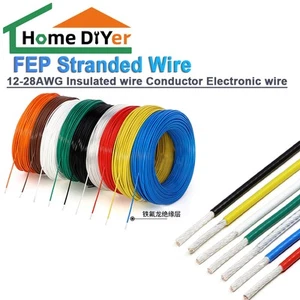 12-28AWG FEP Stranded Wire Insulated wire Conductor Electronic wire - Picture 1 of 8