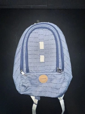 Dakine 6.5 L Cosmo Pack Blue Print Canvas Mini Backpack EUC   - Image 1 of 4