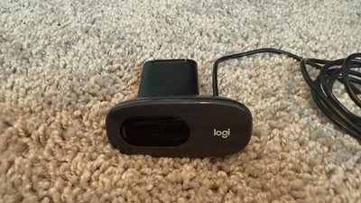 Logitech C270 Webcam - Black, used, tested and fully functional. Privacy cover. - Image 1 of 4