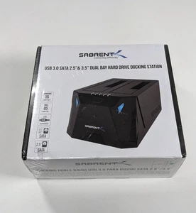 Estación de acoplamiento de disco duro de doble bahía SABRENT (EC-HD2B) - Imagen 1 de 4