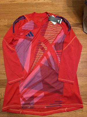 adidas Tiro 24 Pro Goalkeeper Jersey Soccer Red Pink Navy IN0419 Men’s Size XL - Image 1 of 4