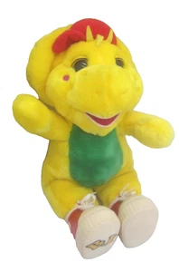 Vintage Barney & Friends BJ The Dinosaur Yellow Plush Stuffed 13” w/ Shoes 1994 - Picture 1 of 11