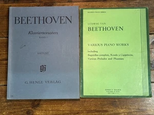 Beethoven Klaviersonaten Band I by Verlag & Kalmus Piano Series PB Book Lot Of 2 - Picture 1 of 13