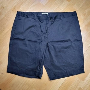Covington Women Plus Size 18 Black Bermuda Shorts  Flat Front  - Picture 1 of 5