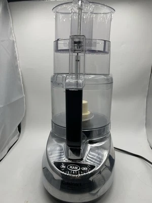 Cuisinart 9 Cup Food Processor Brushed Stainless DLC200-7N Works Great. Powerful - Image 1 of 4