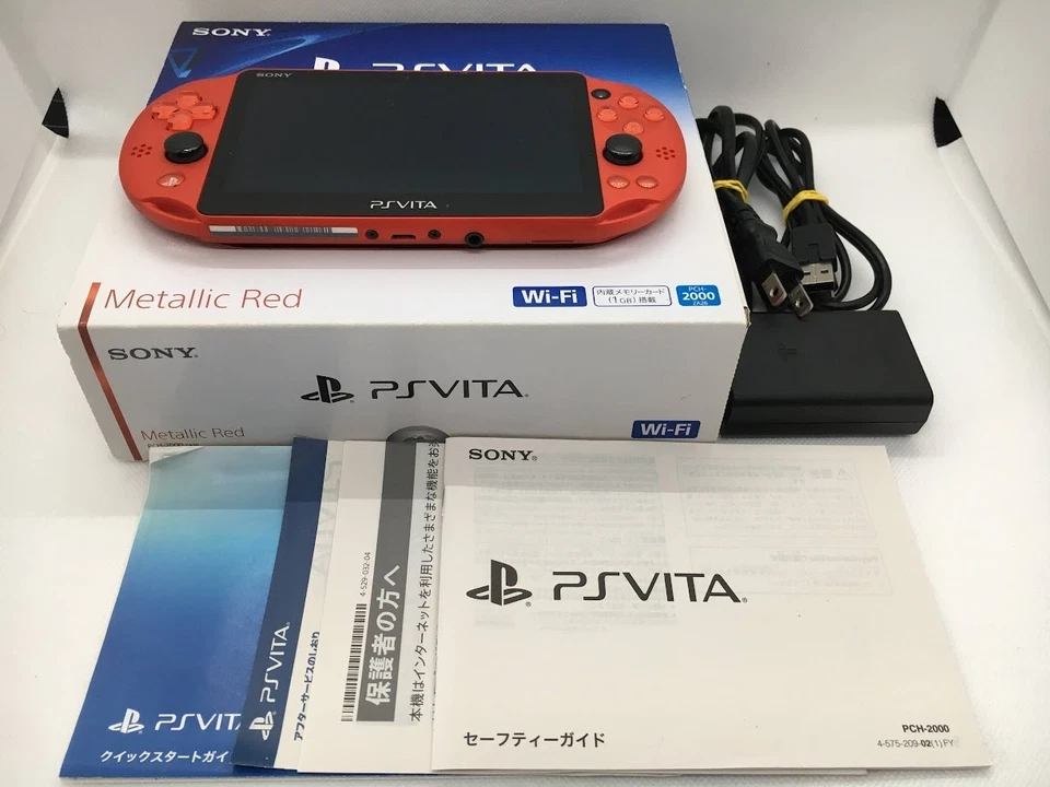 [Exc+++] Consola Sony PS Vita Metalic Red PCH-2000 ZA26 delgada Wi-Fi Foto 1 de 4