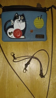 ¡¡EXCELENTE ESTADO!! Adorable Monedero Bandolera Chala Gato con Opción Muñequera Foto 1 de 2
