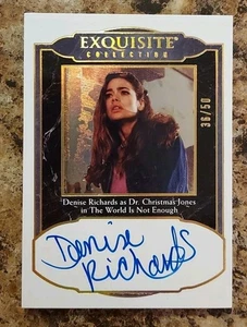 2024 Upper Deck Black Diamond Exquisite Autograph Card Denise Richards #36/50🔥  - Picture 1 of 3